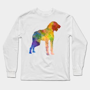 German Wirehaired Pointer in watercolor Long Sleeve T-Shirt